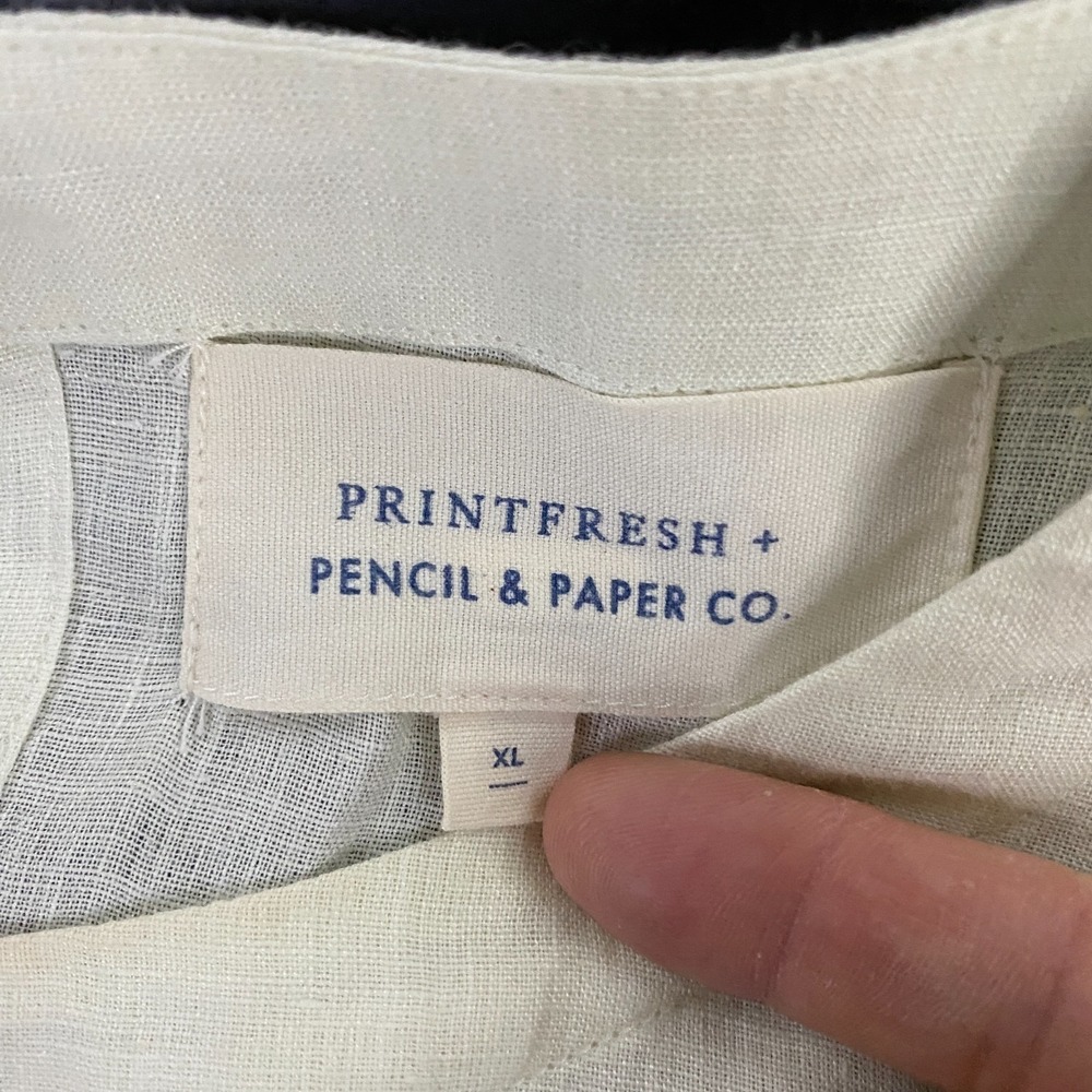 Printfresh Pencil + Paper Co Linen Dress size XL Floral - Picture 3 of 11